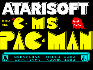 Ms. Pac-Man title screen for ZX Spectrum